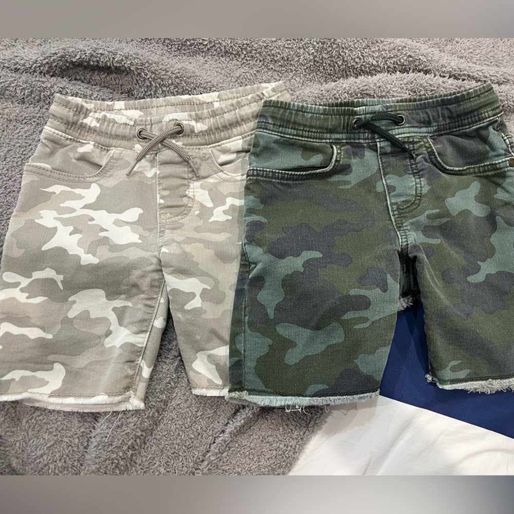 Art Class - 2 pairs - Kids Camouflage cut off Shorts